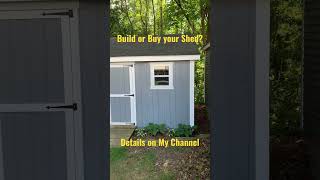 Build or Buy a Shed. #shorts