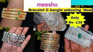 Meesho Bracelet & Bangles Unboxing Haul|Meesho AD Bracelet & Bangles under Rs 138-447|मीशो चूड़ियाँ|