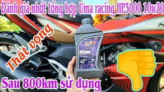 Winner X - Đánh giá nhớt tổng hợp Uma racing HP3000 10w30 dành cho xe số - Chỉ 1 từ "Thất vọng"!