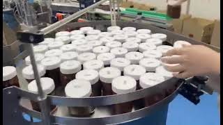 [20-30pcs/min 50-500ml]Automatic 4 Heads Heating Filling Capping Labeling Machine Bottle Filler Line