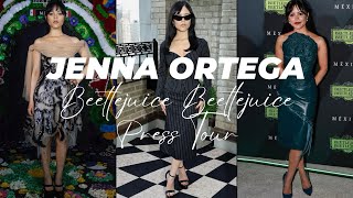 Jenna Ortega Beetlejuice Press Tour Fashion Review