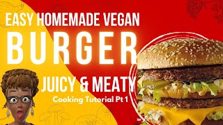 Pt 1. Quick #Vegan Steak for McDonald's hamburger, cheeseburger or Big Mac alternative