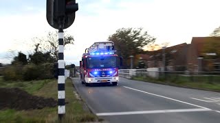 [GRIP 1 Explosie in woning] Veel Brandweer, Politie en Ambulances met spoed onderweg