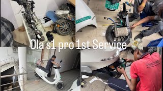 Ola s1 pro 1st Service💸#viral #olas1pro #electricscooter #vlog #jaishreeram #vlogger #vlogging