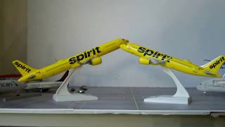 Skymarks Spirit Airlines A320 + A321 Neo 1/150 Scale Model Planes