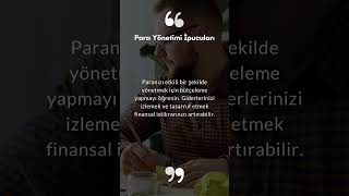 Para Yönetimi İpucuları ( Para Kazanma Yolları )