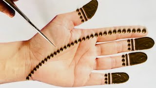 Very Easy Dotted Mehndi Design| Simple Mehndi Design| Front hand Mehandi design| Mehandi ka Design