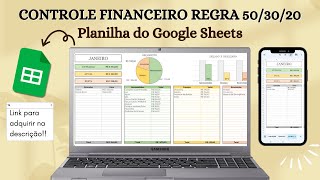 Planilha Financeira Regra 50/30/20 - Google Sheets