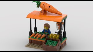 Carrot shake stand MOC:  A Healthy and Delicious Creation