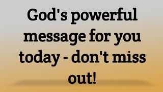 God's powerful message for you today - don't miss out!😱//God message for you today //#god #jesus ✝️