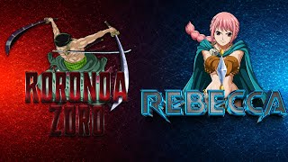 Rebecca VS Roronoa Zoro One Piece Card Game