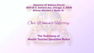 The testimony of Master Teacher Geraldine Butler