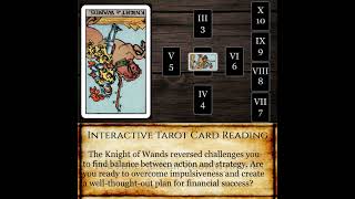 Celtic Cross Wealth: Knight of Wands in Position 2 Reversed - Reckless Financial Actions