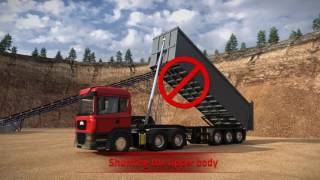 How to operate a tipper - avoid serious accidents