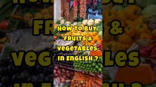 How to buy Fruits and vegetables in English?English conversation | Kids English Classes #English