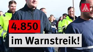 Warnstreiks in Nordhessen für 8 Prozent mehr Geld