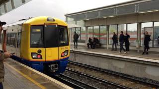 London Overground Class 378 departing Hoxton station