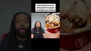 Cold Stone was my first job I’m a beast at making ice cream #youtubeshorts #shorts