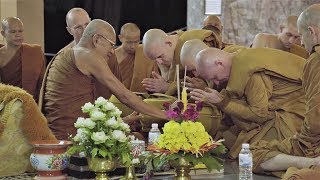 Ordination as Buddhist Monks in Wat Nong Pah Pong July 2017