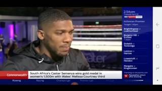 Champion Of Boxing Anthony Joshua Speaks About Tyson Fury & More!!