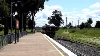 Rail Motor Society Passing Through Wellington Railway Station, Wellington NSW. 2 October 2022