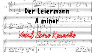 Der Leiermann Vocal Score Karaoke Winterreise Schubert