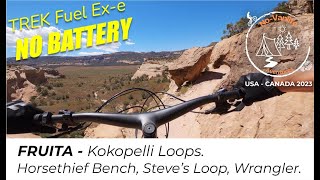 MTB - Kokopelli Loops (Co) - Trek Fuel Ex-e No Battery - Horesethief Bench, Steve's Loop, Wrangler.