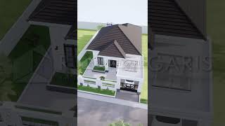 Denah Rumah Modern Klasik 15x25 m