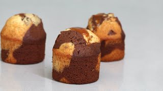 Mini Cake marmolado con Caramelo salado / Mini Marble Cake with Salted Caramel