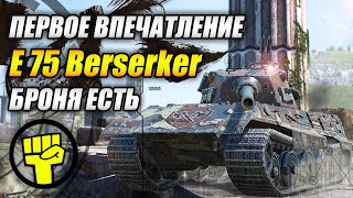 #E75 #Berserker - Первое впечатление - БРОНЯ ЕСТЬ! 👍