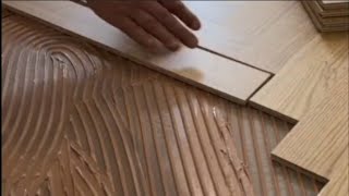 Must-see for beginners! How to lay wood floor tiles in the house #construction #interiorfinishing