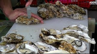 Oysters in Okinawa Street Food in Japan