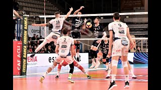 Pallavolo SuperLega - Trento-Milano 3-1: highlights