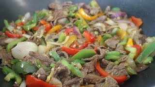 Steak and Peppers (Fajitas)