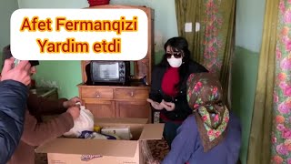 Afet Fermanqizi,-da yardim aksiyasina qosuldu, ALLAH razi olsun