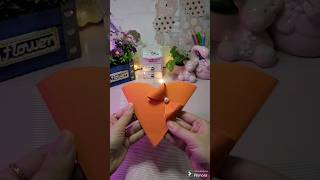 Paper Bow envelope idea #viral #craft #diy #art ##shorts