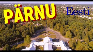 Pärnu. Ranna Park ja Supeluse. 2018.  Пярну вид сверху