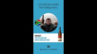 White Merlot? 🥂Yes! Discover the unique taste of Meinert “the Italian Job” 2019 from South Africa 🇿🇦