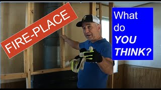 1985 Mobile Home Renovation/DEMO-Fireplace & foyer partition