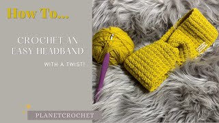 Crochet Tutorial, Crochet Headband, How To Crochet a Beginner Friendly Pattern… V-156