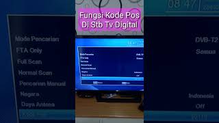 Fungsi Kode Pos di Set top box