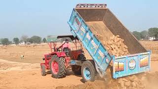 Jcb 3Dx Xpert Excellence Backhoe Loading Mud In Mahindra and Massey Tractor | Jcb tractor Video