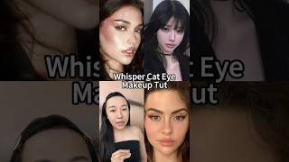 Whisper cat eye makeup 🖤 bring out your dark feminine energy #cateye #makeuptutorial #eyeliner