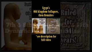 Egypt's Old Kingdom Collapses, then Reunites #Ancient #egypt #Mentuhotep #pepi #pyramid  #shorts