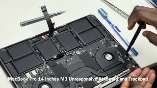 MacBook Pro 14 inches M3 unresponsive Keyboard and Trackpad Repairs.