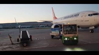 B737 taxing at Kayeseri airport