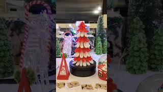 DIY MINI CHRISTMAS TREE USING FUZZY WIRE #christmas #minichristmastree #youtubeshorts