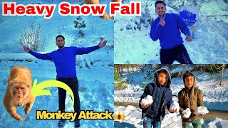 Heavy Snowfall Adventure with Family | Snowfall In Pakistan #viral  #trending #snow