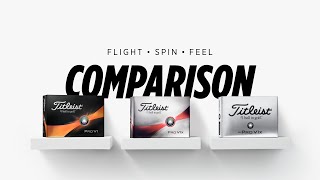 Comparing the Titleist Pro V1, Pro V1x and Pro V1x Left Dash