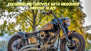 Polishing motorcycle paint with Meguiars mirror glaze | Detailing  worst Royal Enfield ever part 2